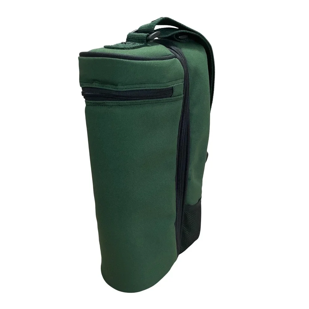 Picnic Time Estate Insulated Wine Tote with Service for 2, Hunter Green